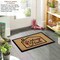 Gardenised Heavy Duty Coco Coir Doormat Non Slip PVC Baking Embossed Welcome Design Natural Coconut Fiber Floor Mat for Front Door Porch Patio Entryway Garage Mudroom & Outdoor Use 18x30"